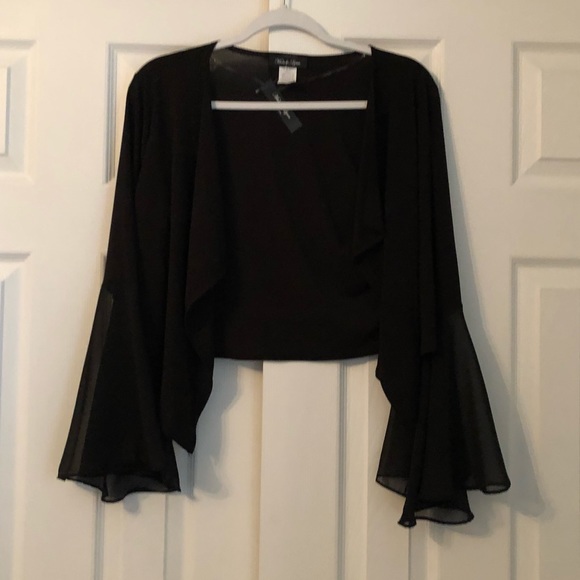 NWT Michelle Lynn Black Shawl - Picture 6 of 10
